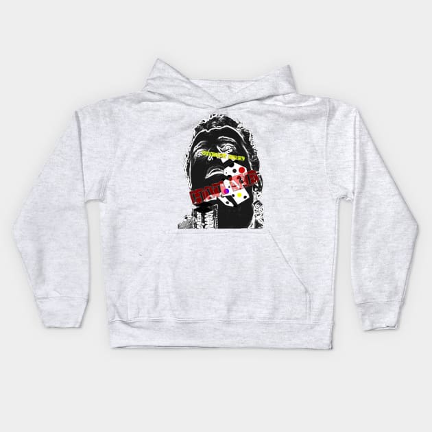 Ian Dury - Hit Me. Kids Hoodie by OriginalDarkPoetry